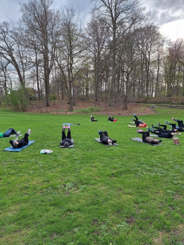 Hold træning udendørs i Hillerød